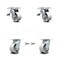 Service Caster 4 Inch Semi Steel Caster Set with Roller Bearings 2 Brakes 2 Swivel Locks SCC SCC-TTL30S420-SSR-2-BSL-2 - alternate 3